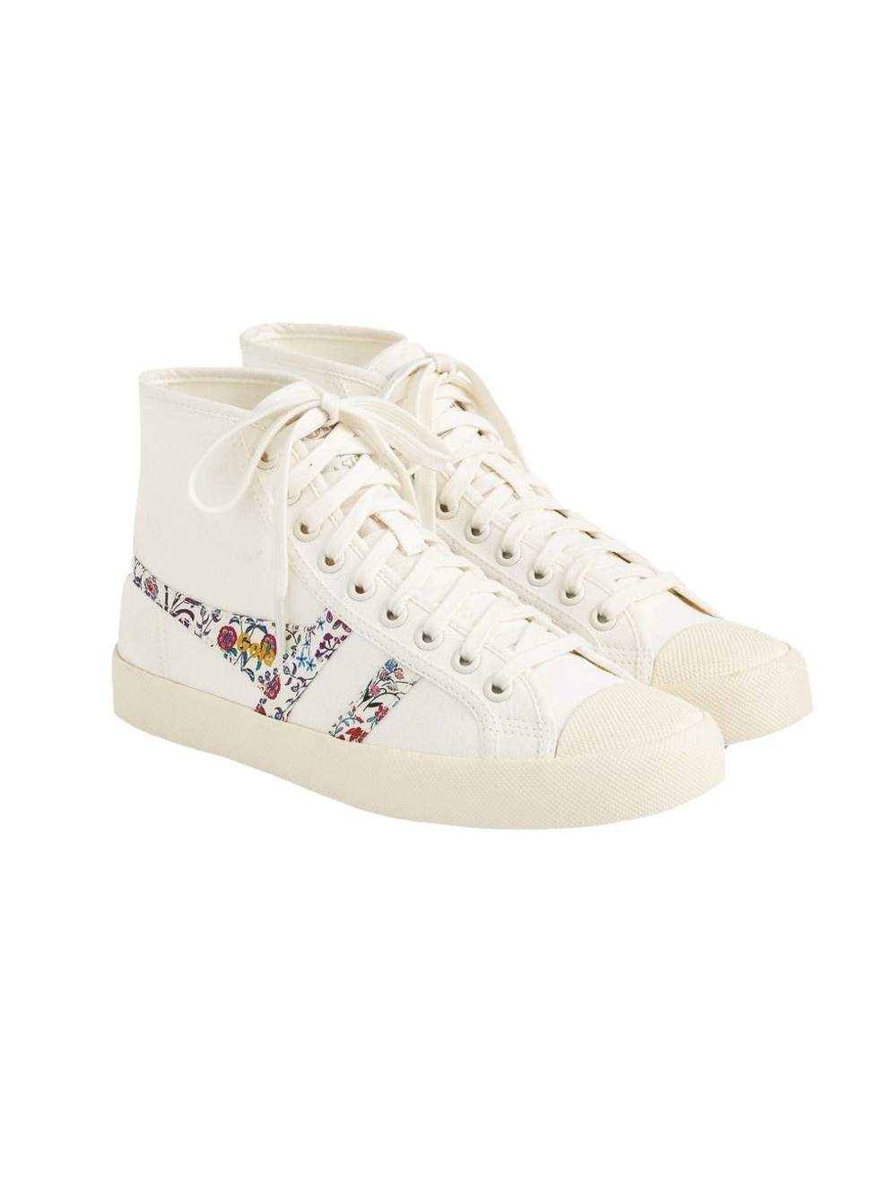 Gola for J Crew Coaster High Tops in Liberty Floral NWOB Women US 7/EU 38